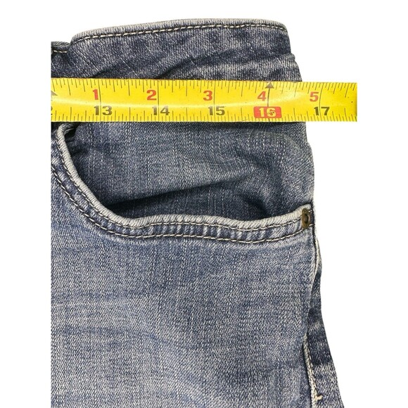 Lee Women’s Capri Jeans Size 14 Medium Blue Stretch Denim Cropped Pants - Picture 4 of 6